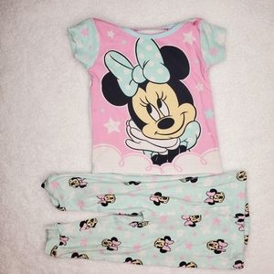 Disney baby blue miney mouse pijama set